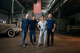 The cast of "American Pickers" are seen in this undated promotional photo. The History Channel show is looking for collectors to feature during June filming in Arkansas. (Photo courtesy of Cineflix Productions)